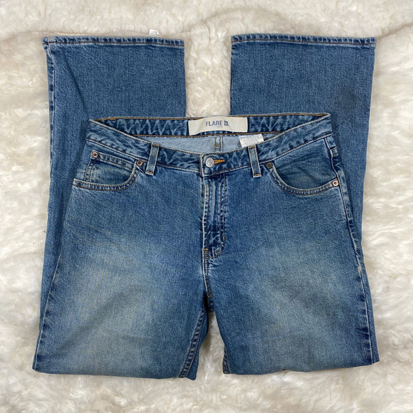 Gap Flare Woman's Stretch Sandblast Regular Cut Jeans Sz 8 - Picture 3 of 8